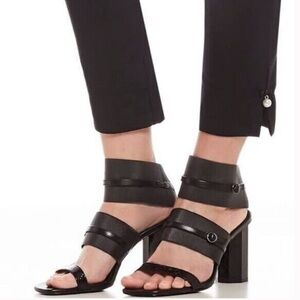 Donald J. Pliner Edie Black Strappy Heels, size 9
